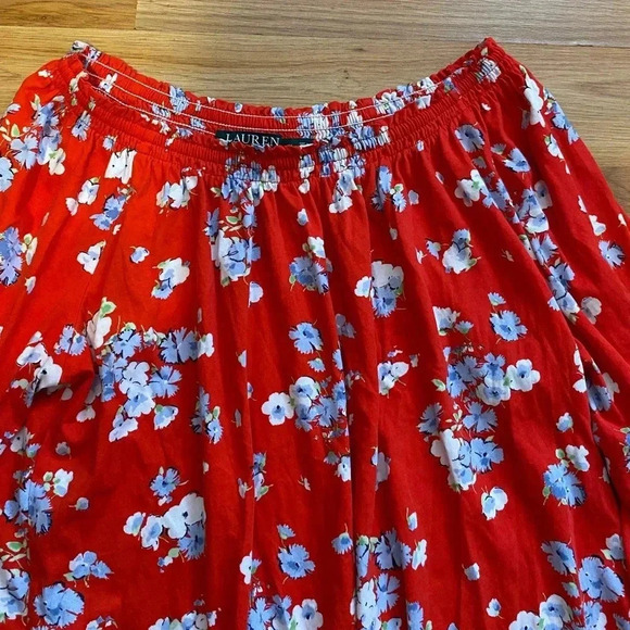 Lauren - Ralph Lauren Design Off Shoulder Floral Vintage print - As New -Size XL - Picture 5 of 10